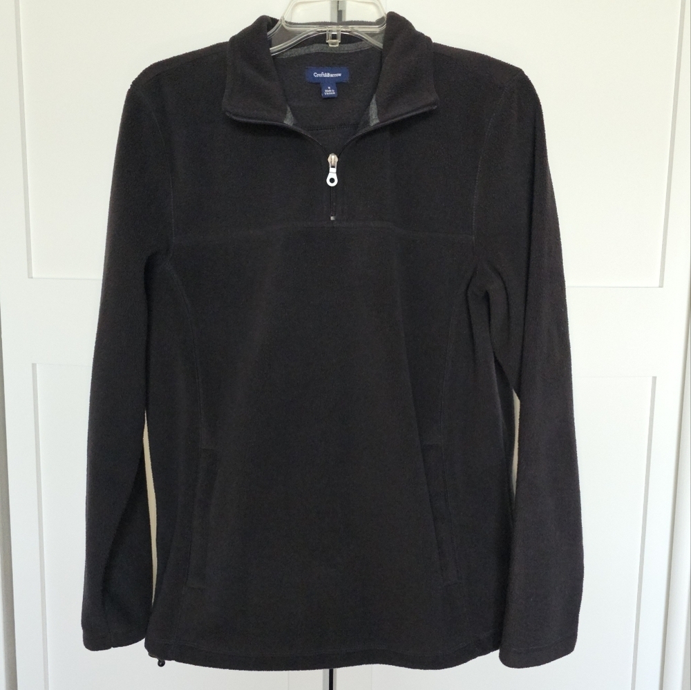 Croft & Barrow fleece quarter-zip pullover size S
